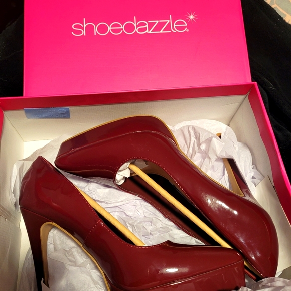 Shoe Dazzle Shoes - Oxblood 8.5 pumps